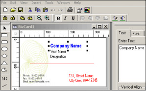 Business Card Designer Pro - náhled