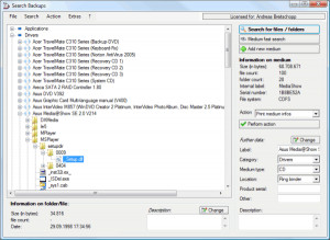 Search Backups - náhled
