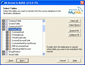 BullZip Access To MySQL - náhled