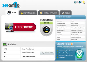 360Amigo System Speedup Free - náhled