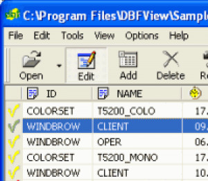 DBFView - náhled