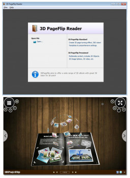 3D PageFlip Reader - náhled