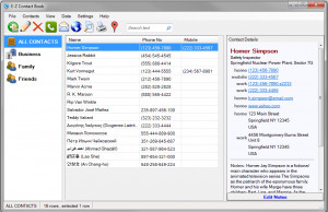 E-Z Contact Book - náhled