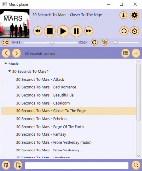 Music-Player - náhled