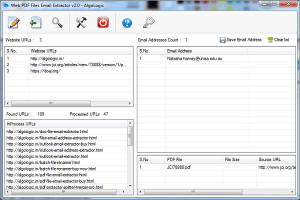 Web PDF Files Email Extractor - náhled
