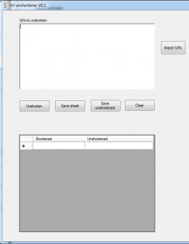Url Unshortener - náhled