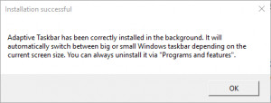 Adaptive Taskbar - náhled