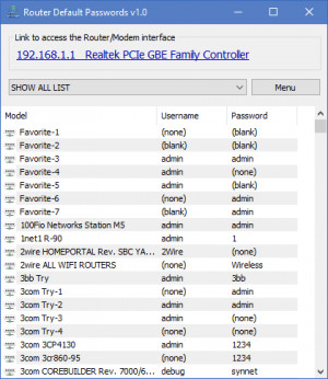 Router Default Password - náhled