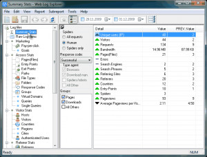 Web Log Explorer Lite - náhled