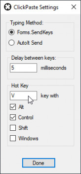 ClickPaste - náhled