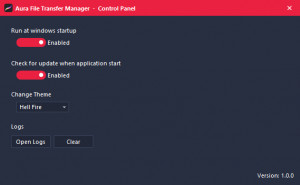 Aura File Transfer Manager - náhled