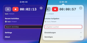 KimaiClock - náhled