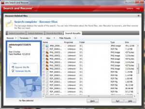 Search and Recover - náhled