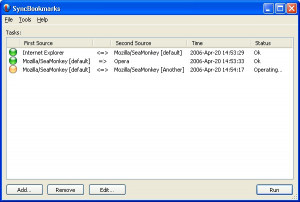 SyncBookmarks - náhled