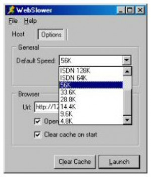 WebSlower - náhled