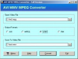AVI WMV MPEG Converter - náhled