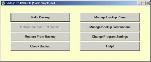 Backup To DVD/CD - náhled
