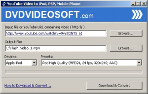 Free YouTube to iPod Converter - náhled