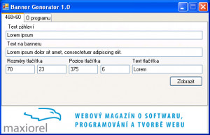 Banner Generator - náhled