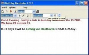 Birthday Reminder - náhled