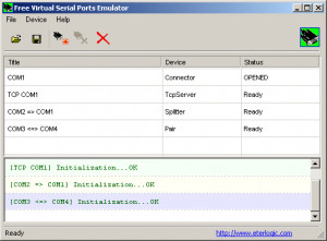 Free Virtual Serial Ports Emulator - náhled