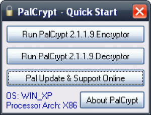 PalCrypt - náhled