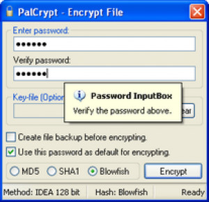 PalCrypt - náhled