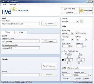 Riva FLV Encoder - náhled