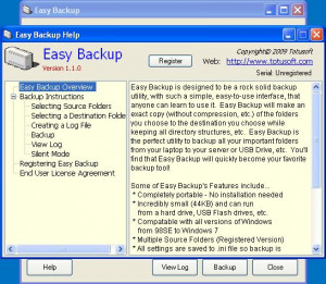 Easy Backup - náhled