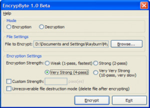 EncrypByte - náhled
