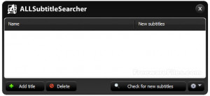 ALLSubtitlesSearcher - náhled
