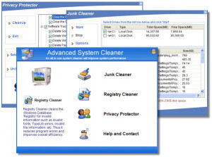 Advanced System Cleaner - náhled