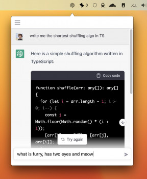 ChatGPT for desktop - náhled
