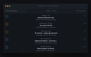 NotificationVault - náhled