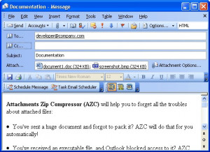 Attachments Zip Compressor - náhled