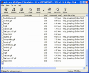 WebSpeed Simulator - náhled