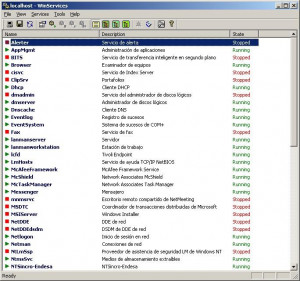 WinServices - náhled