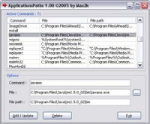 ApplicationsPaths - náhled