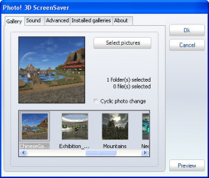 Photo! 3D Screensaver - náhled