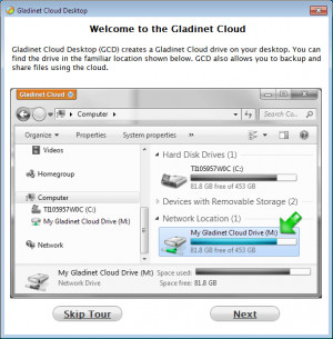Gladinet Cloud Desktop - náhled