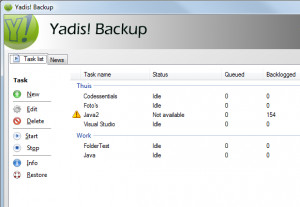 Yadis! Backup - náhled