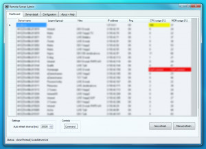 Remote Server Admin - náhled