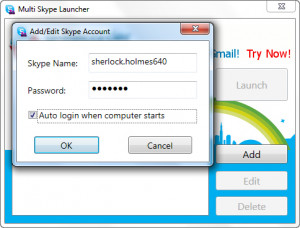 Multi Skype Launcher - náhled