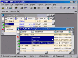 DBF Viewer and Editor - náhled