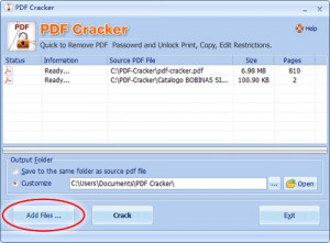 PDF Cracker - náhled