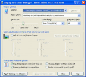 Display Resolution Manager - náhled