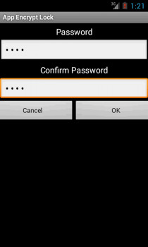 App Encrypt Lock  - náhled