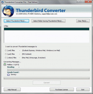 Thunderbird Converter - náhled