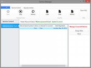 Droid Sync Manager - náhled
