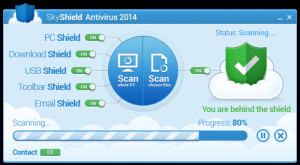 SkyShield Antivirus - náhled